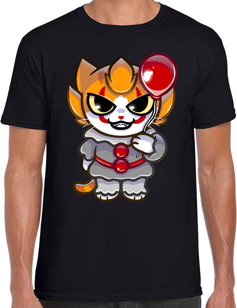 Adult Short Sleeve Printed T-Shirt - Purrywise