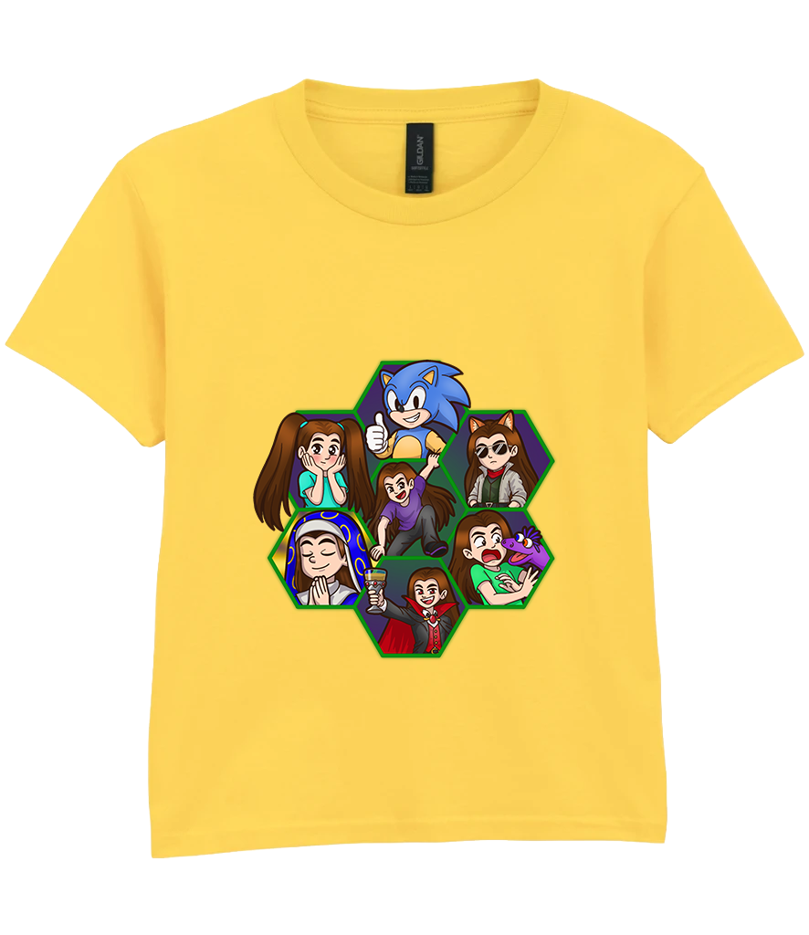 Kids Short Sleeve T-Shirt - Argick Hexagons