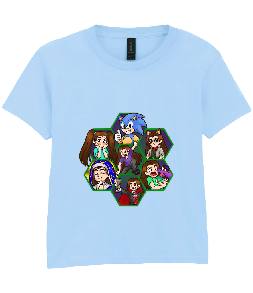 Kids Short Sleeve T-Shirt - Argick Hexagons