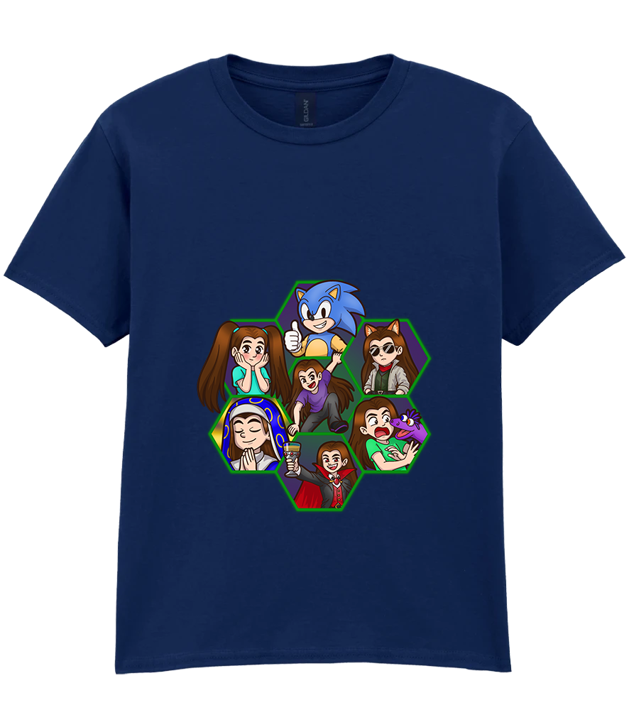 Kids Short Sleeve T-Shirt - Argick Hexagons