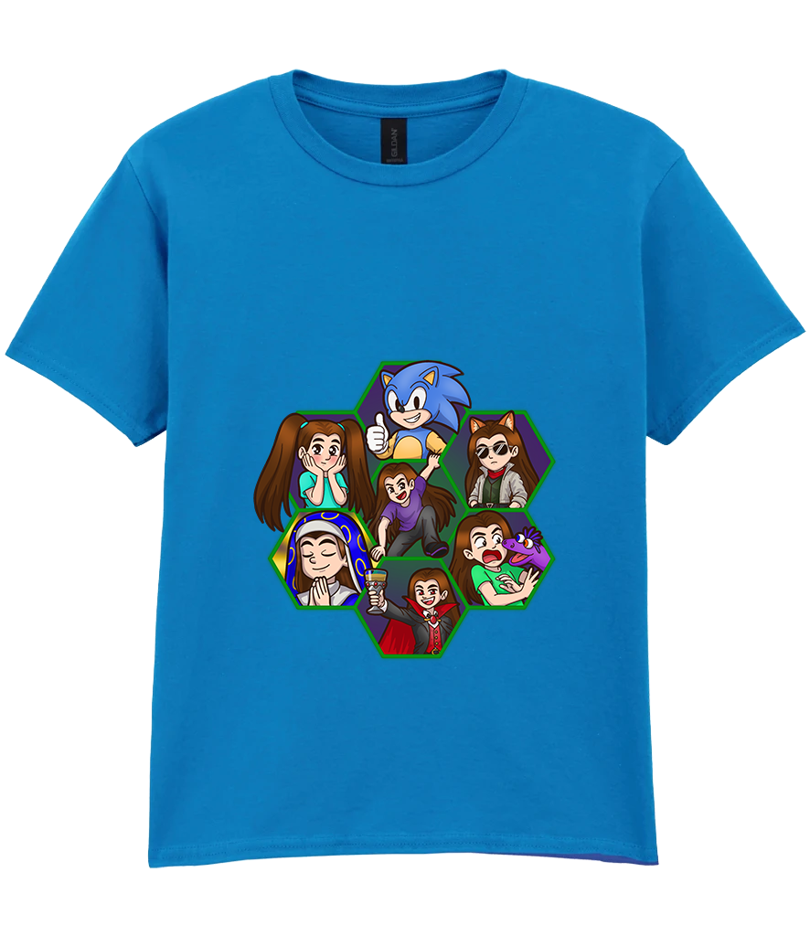 Kids Short Sleeve T-Shirt - Argick Hexagons