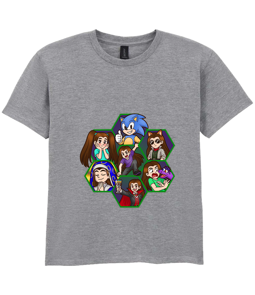Kids Short Sleeve T-Shirt - Argick Hexagons