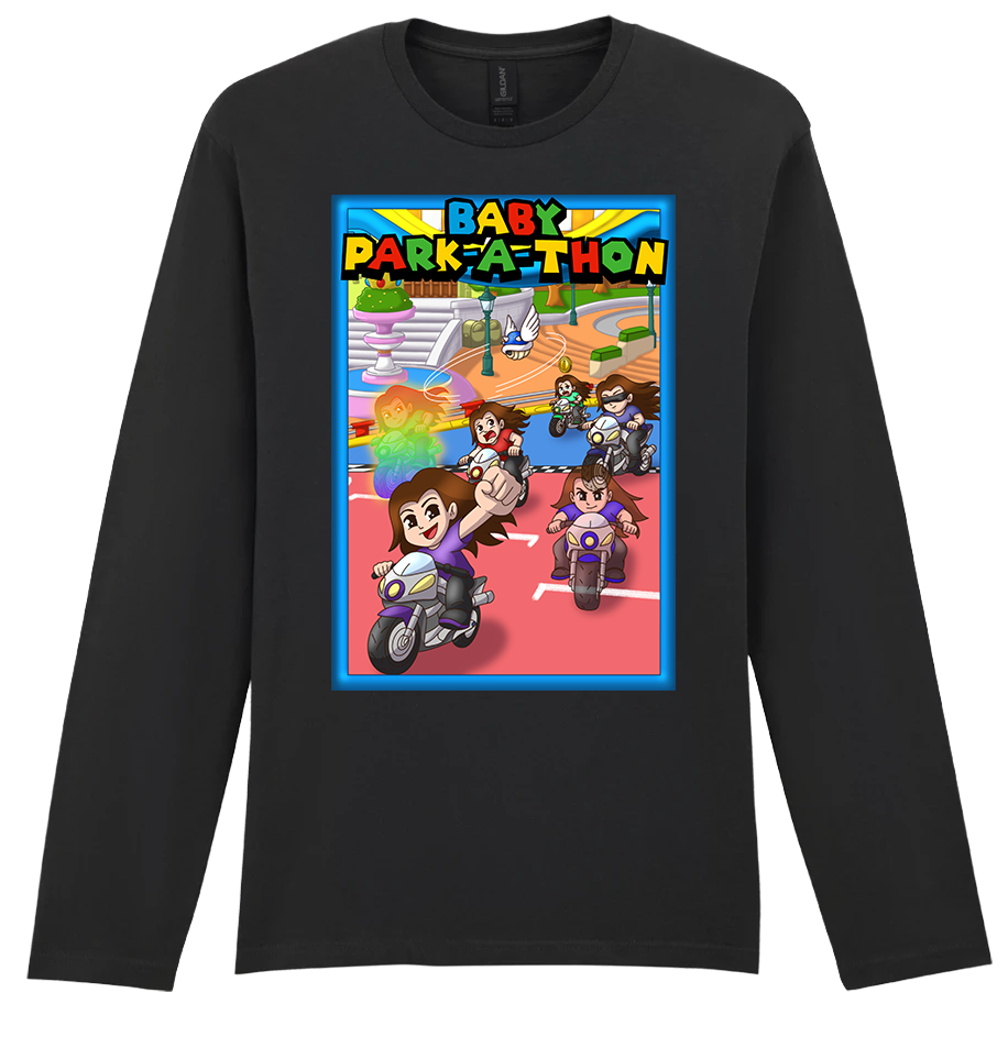 Adult Long Sleeve Printed T-Shirt - Baby Park-a-Thon