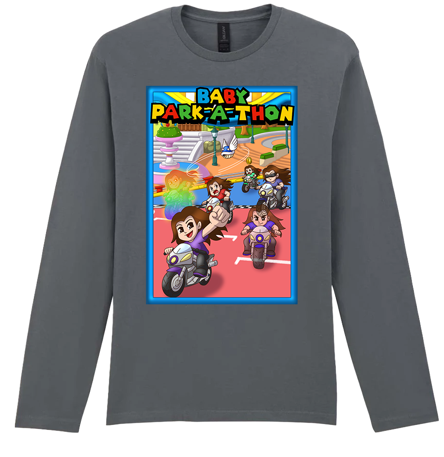 Adult Long Sleeve Printed T-Shirt - Baby Park-a-Thon