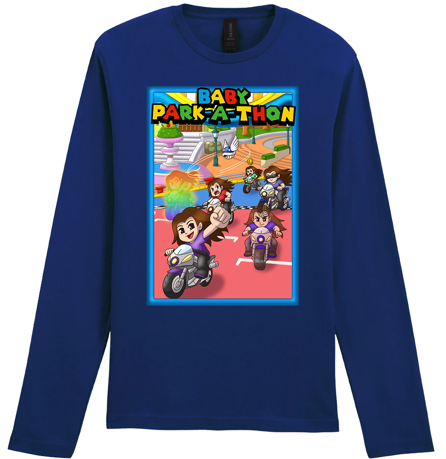 Adult Long Sleeve Printed T-Shirt - Baby Park-a-Thon