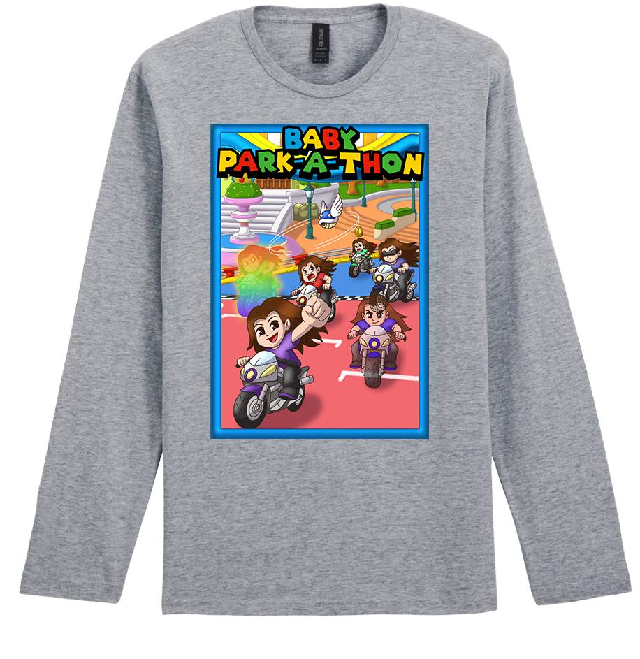 Adult Long Sleeve Printed T-Shirt - Baby Park-a-Thon