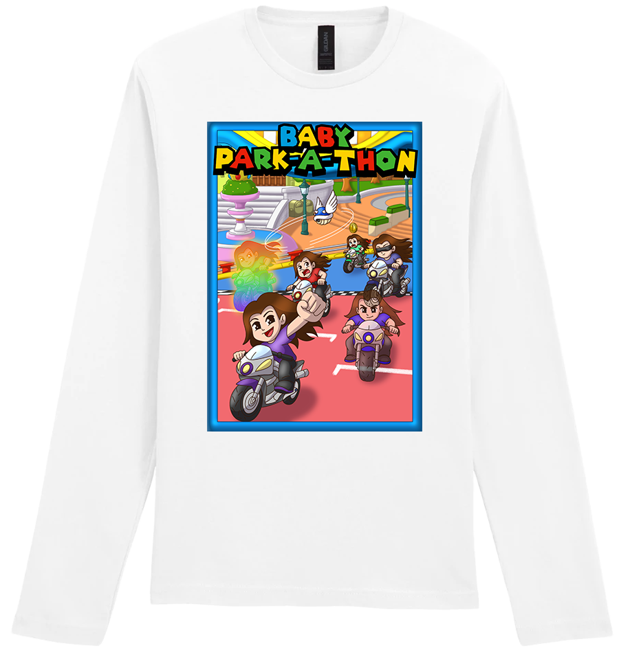 Adult Long Sleeve Printed T-Shirt - Baby Park-a-Thon