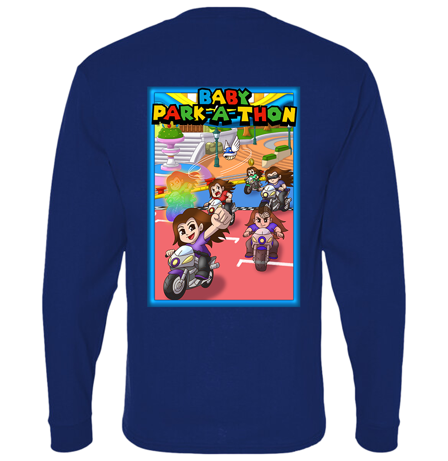 Adult Long Sleeve Printed T-Shirt - Baby Park-a-Thon