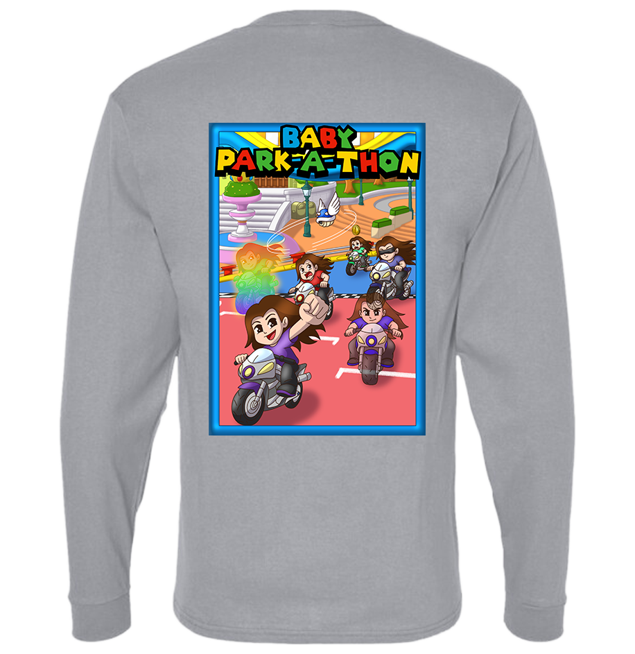 Adult Long Sleeve Printed T-Shirt - Baby Park-a-Thon