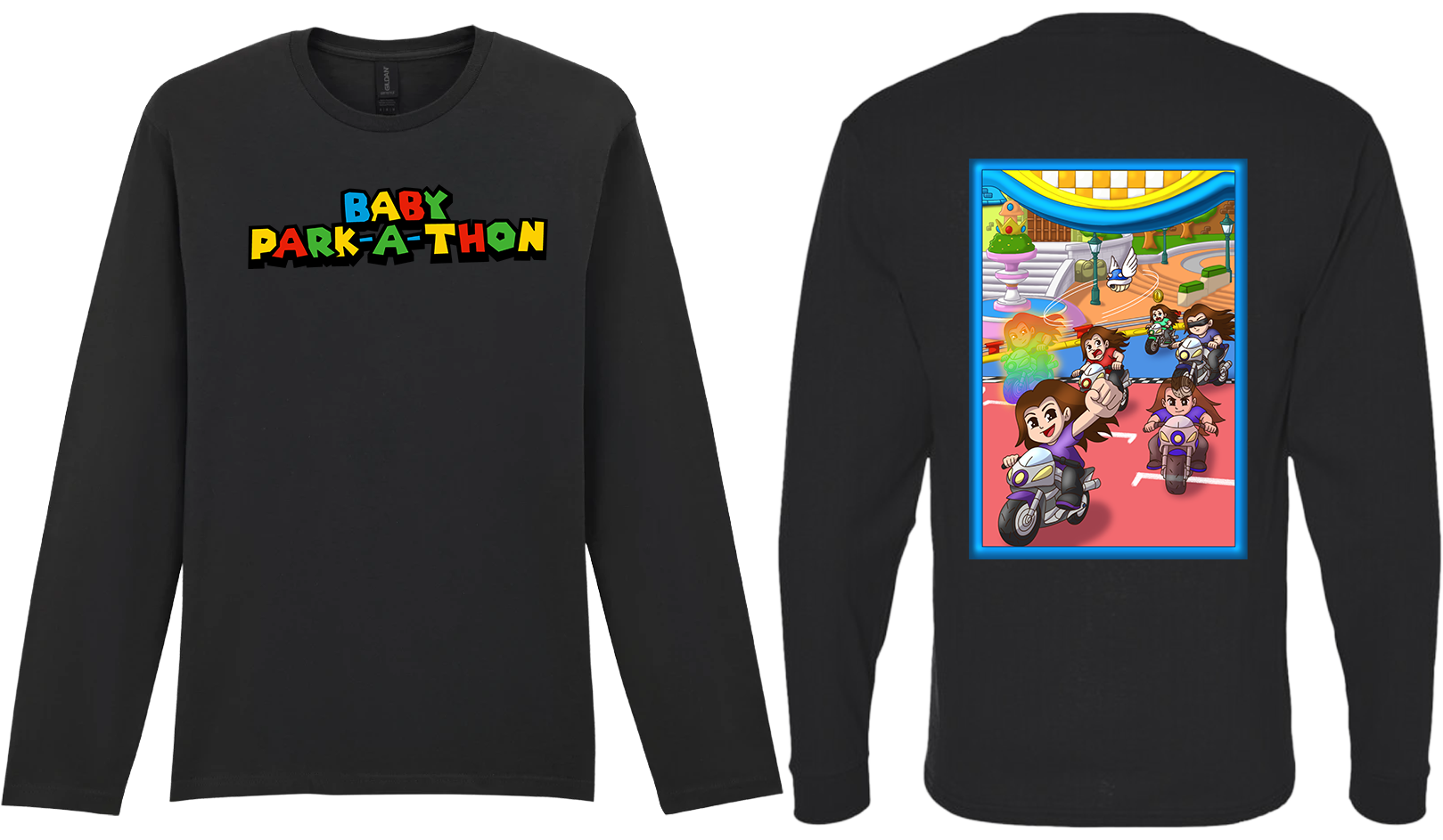 Adult Long Sleeve Printed T-Shirt - Baby Park-a-Thon