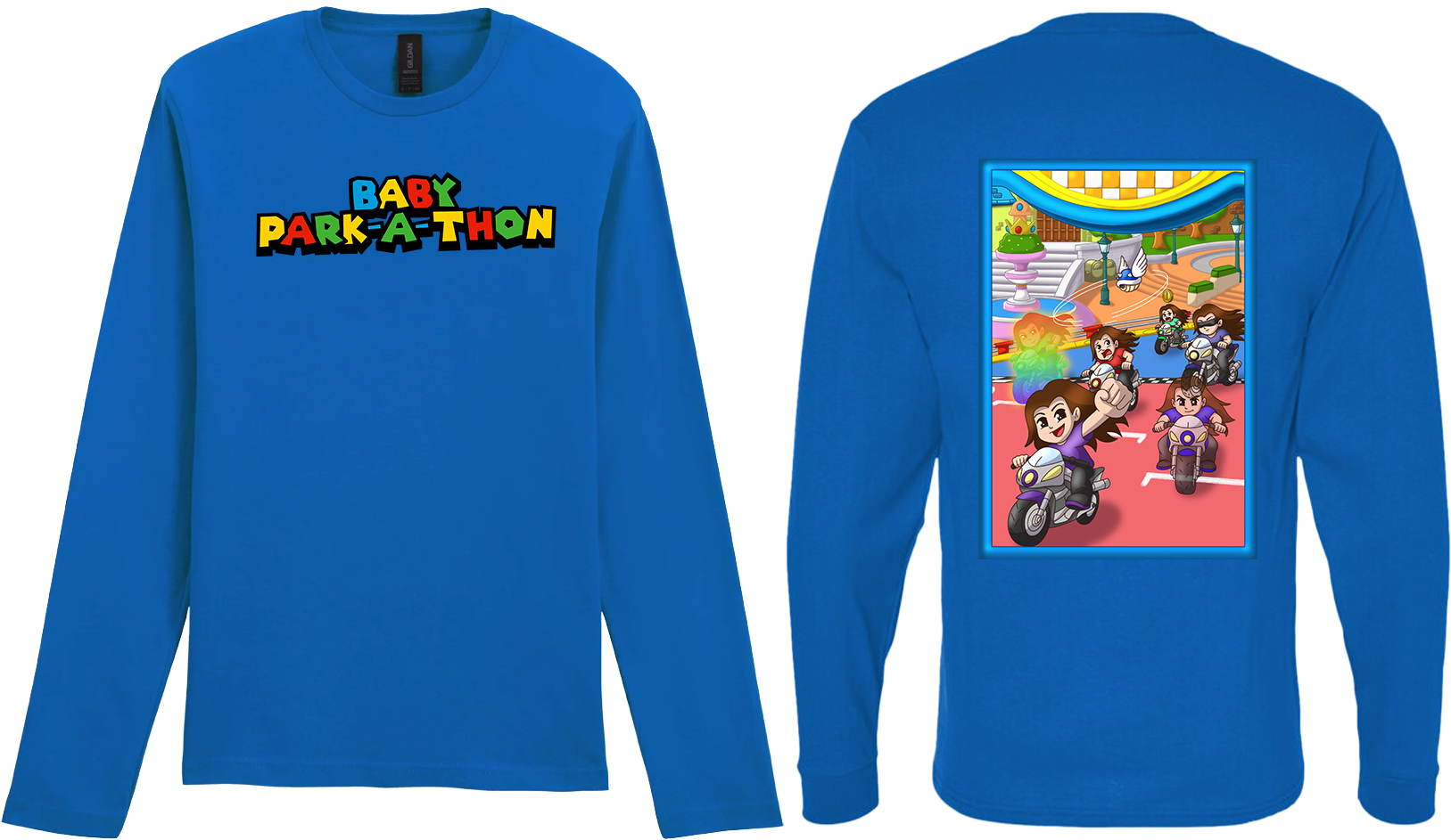 Adult Long Sleeve Printed T-Shirt - Baby Park-a-Thon