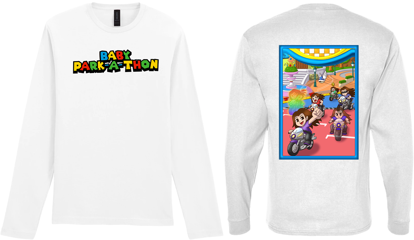 Adult Long Sleeve Printed T-Shirt - Baby Park-a-Thon