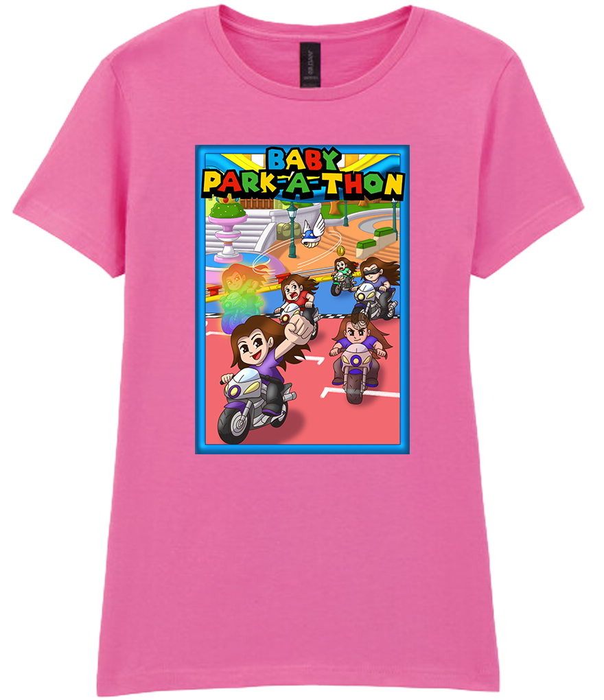 Adult Ladies Printed T-Shirt - Baby Park-a-Thon