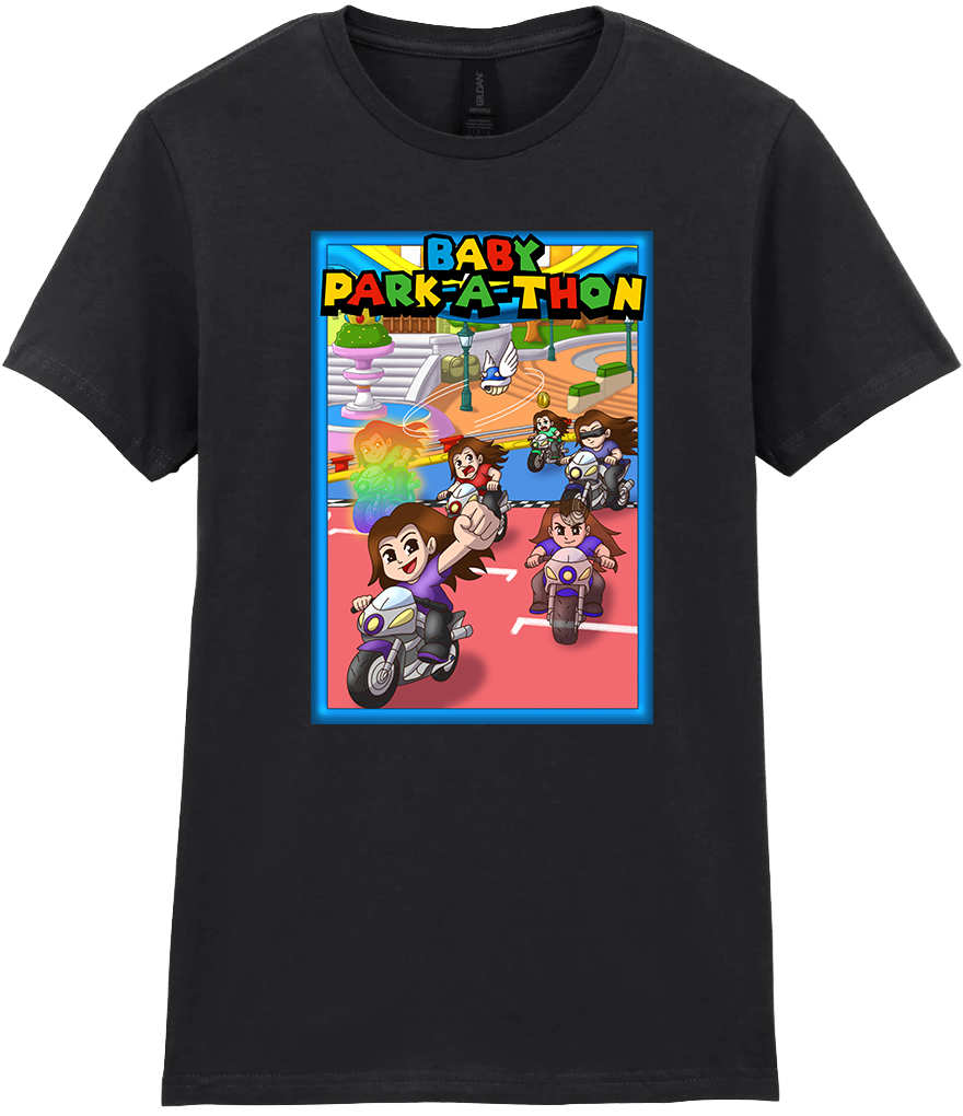 Adult Ladies Printed T-Shirt - Baby Park-a-Thon