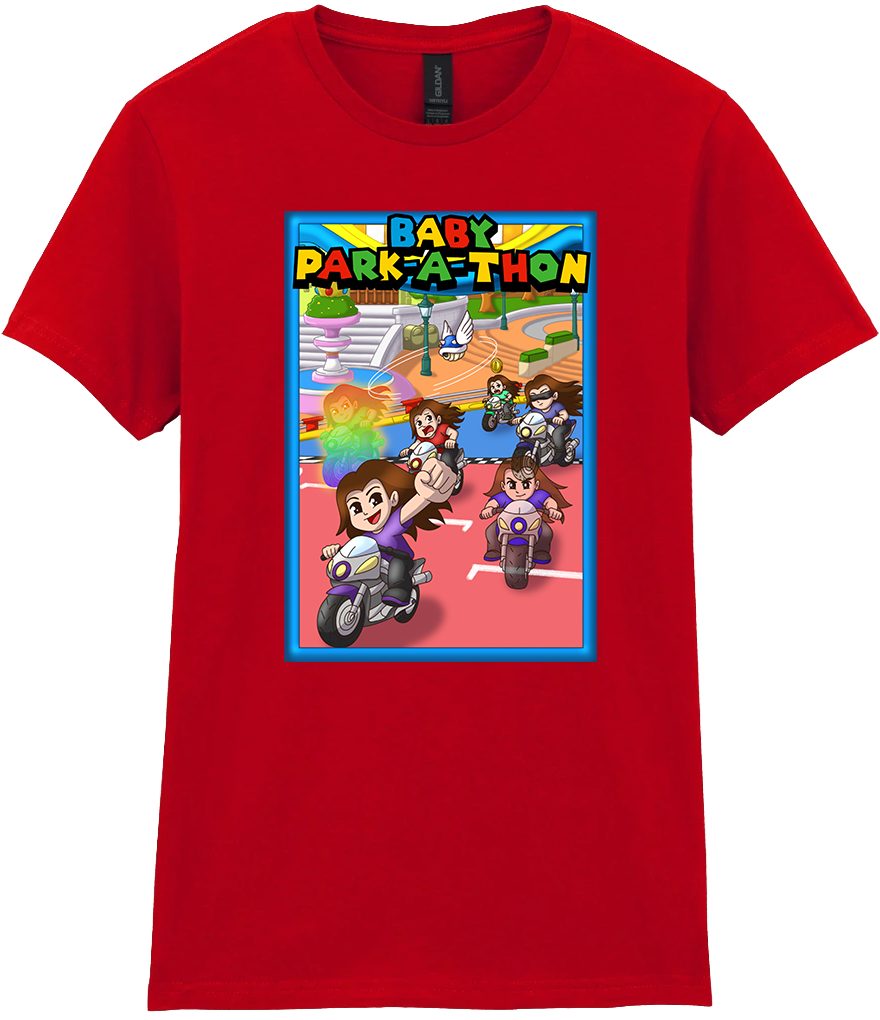 Adult Ladies Printed T-Shirt - Baby Park-a-Thon