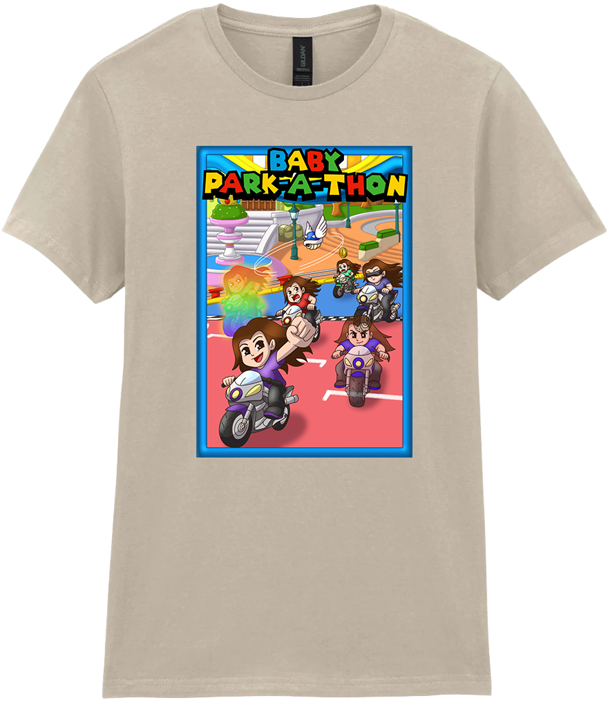 Adult Ladies Printed T-Shirt - Baby Park-a-Thon