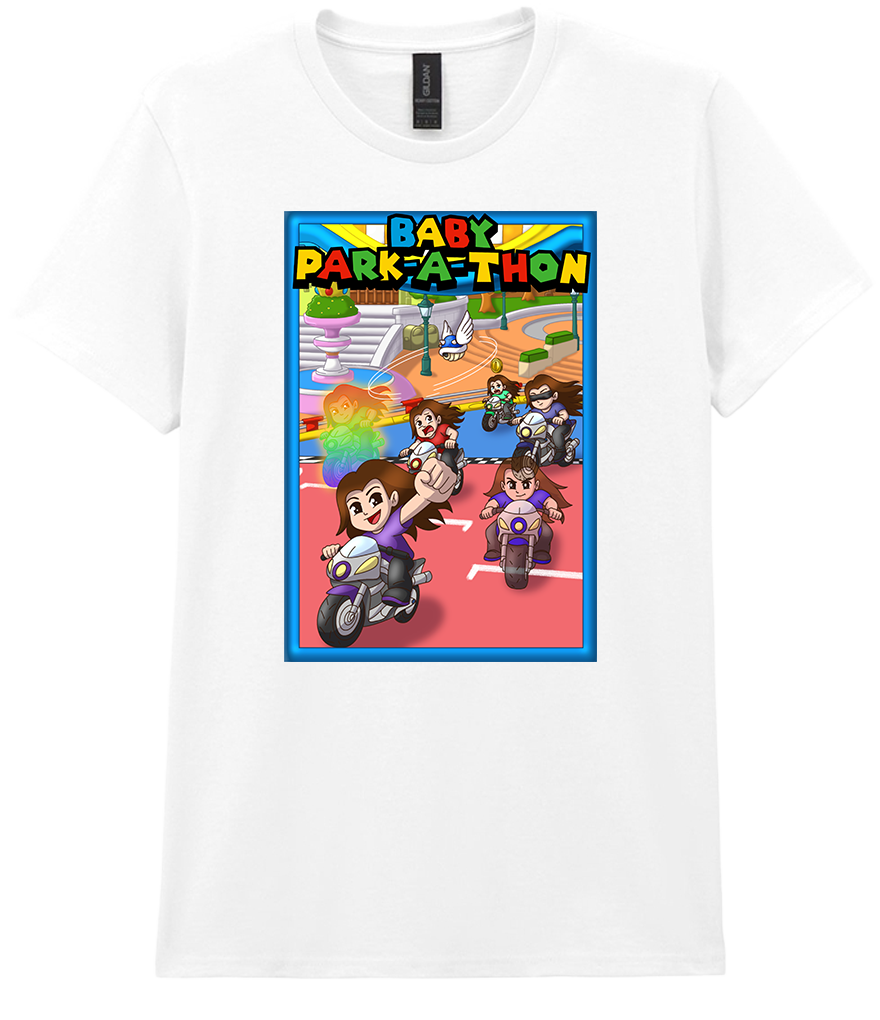 Adult Ladies Printed T-Shirt - Baby Park-a-Thon