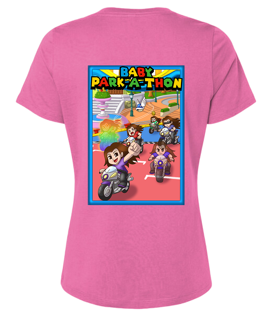 Adult Ladies Printed T-Shirt - Baby Park-a-Thon