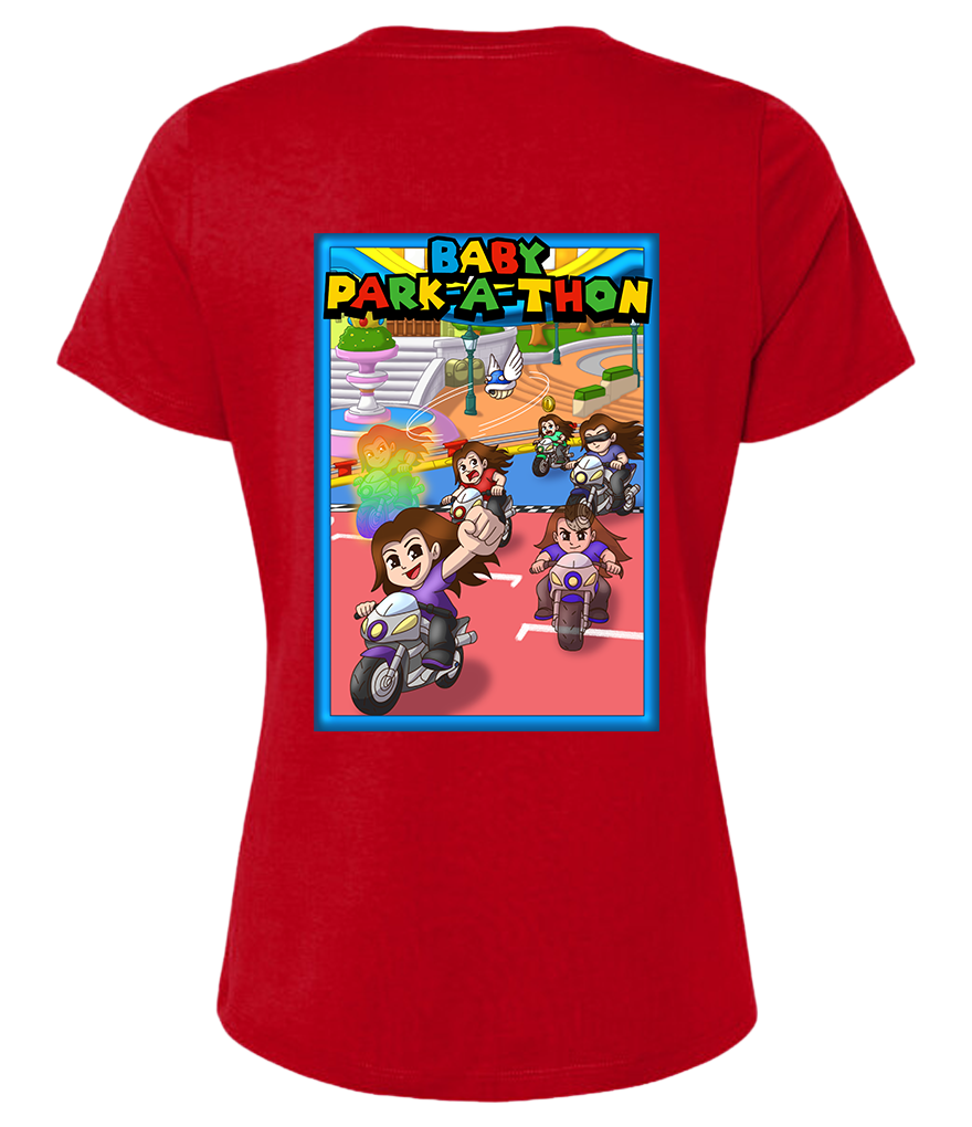 Adult Ladies Printed T-Shirt - Baby Park-a-Thon