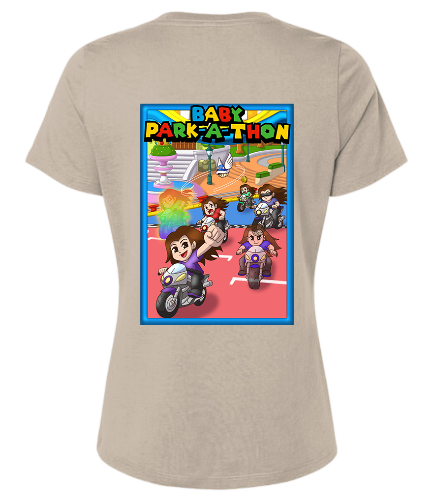 Adult Ladies Printed T-Shirt - Baby Park-a-Thon