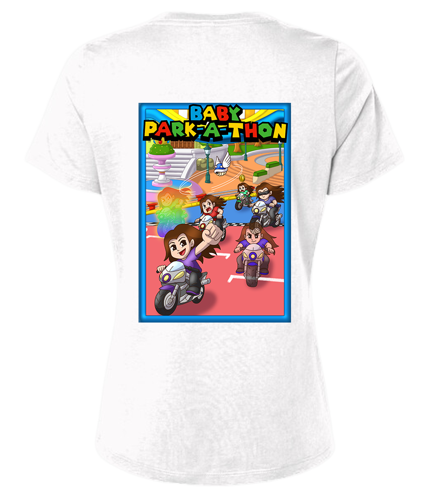 Adult Ladies Printed T-Shirt - Baby Park-a-Thon