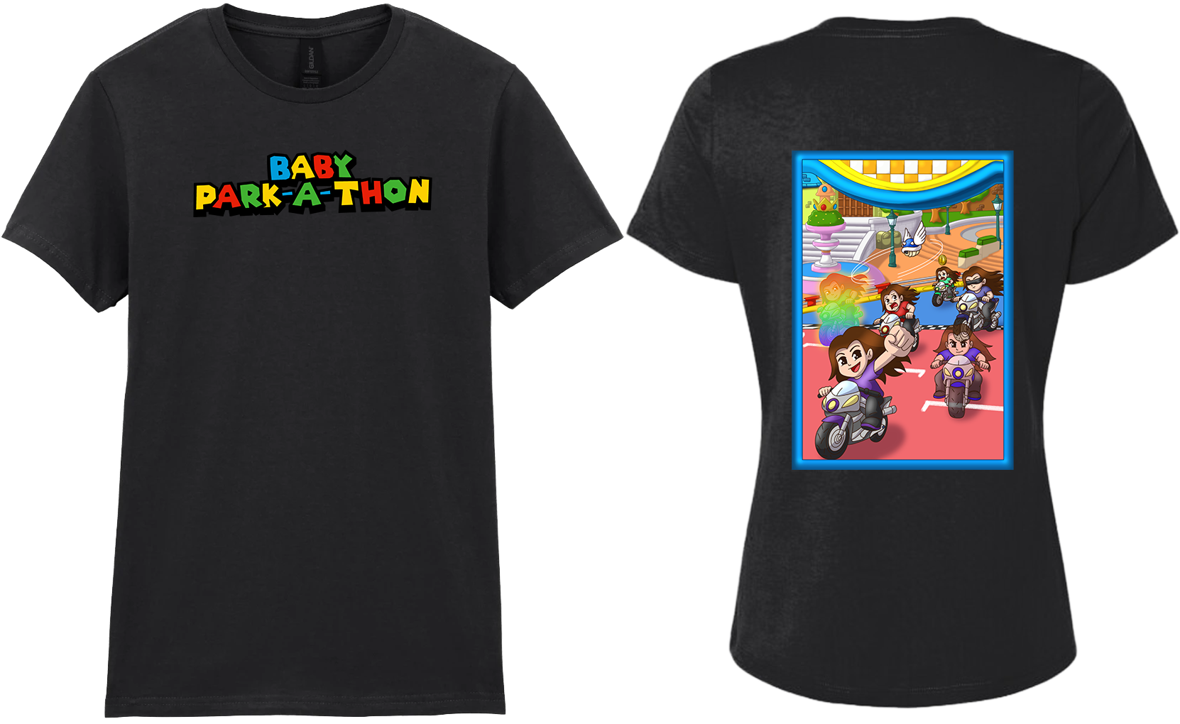 Adult Ladies Printed T-Shirt - Baby Park-a-Thon