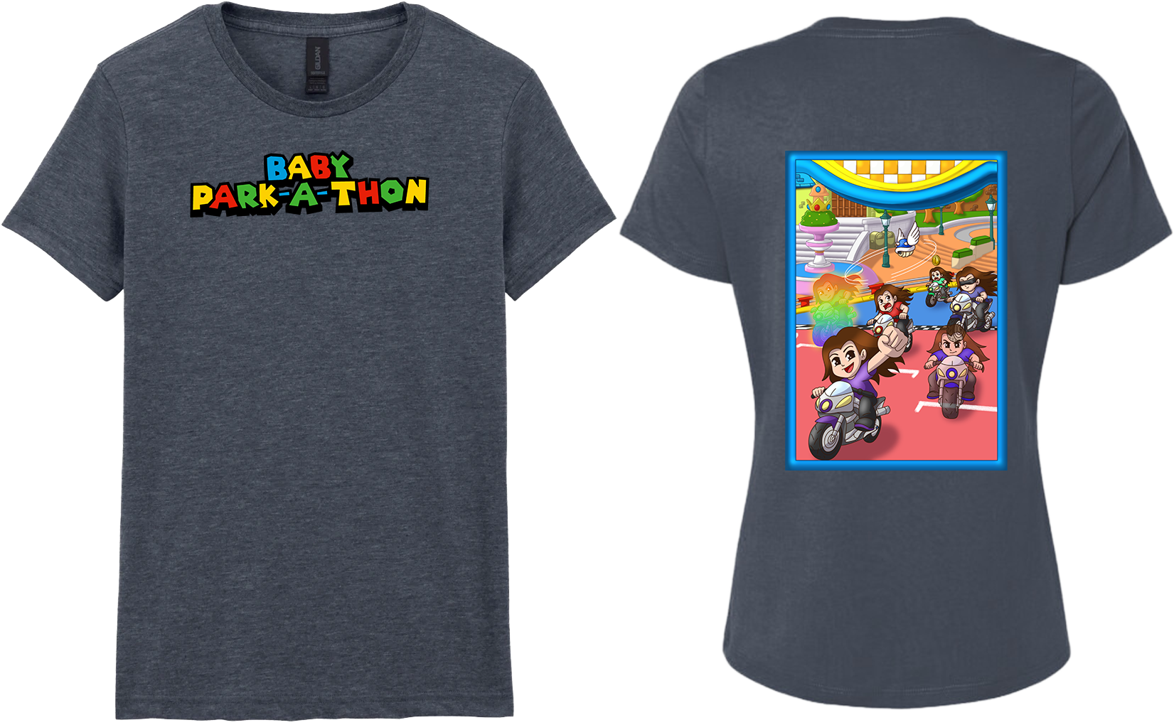 Adult Ladies Printed T-Shirt - Baby Park-a-Thon