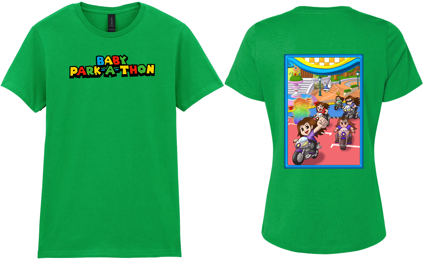 Adult Ladies Printed T-Shirt - Baby Park-a-Thon