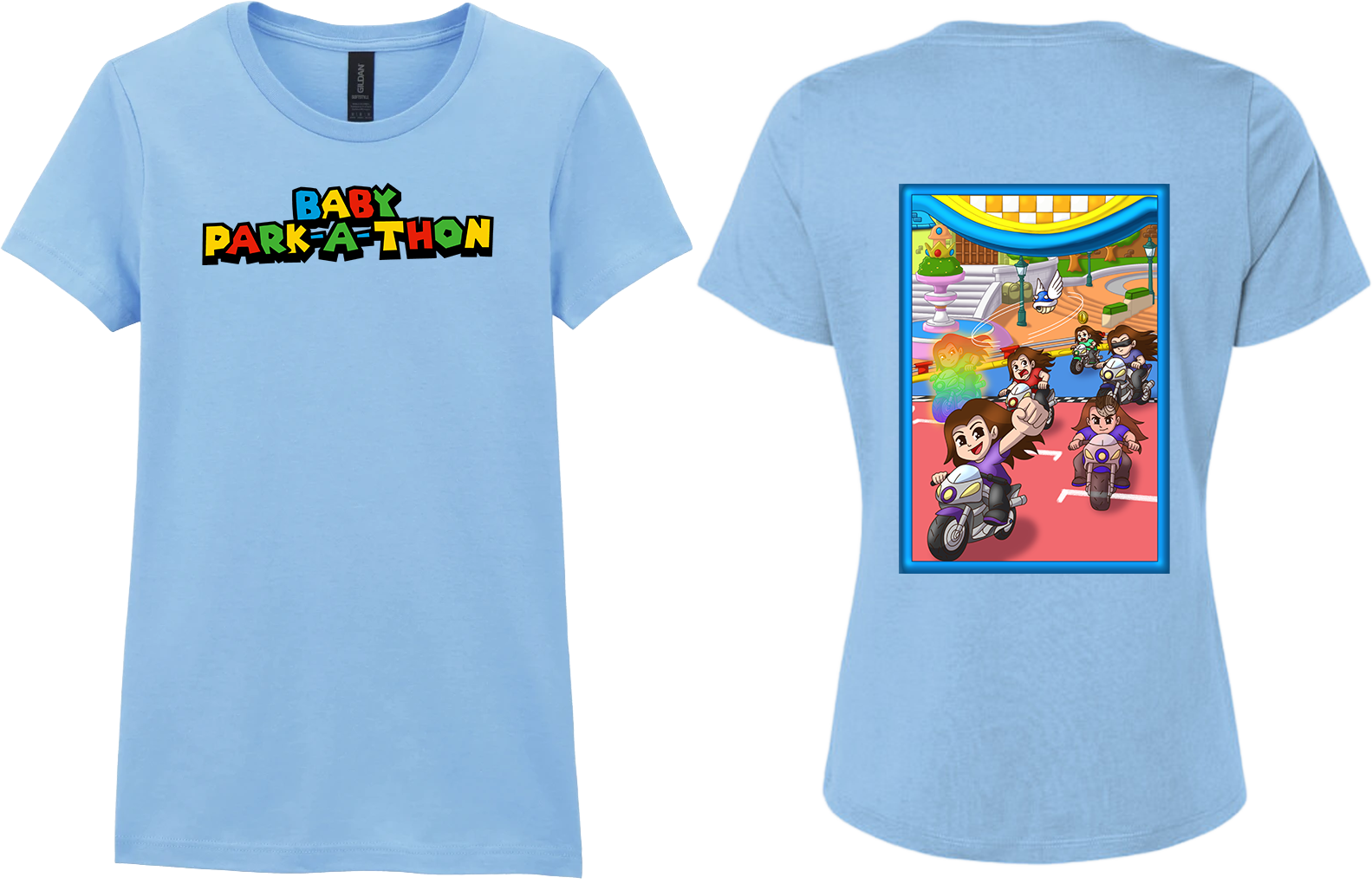Adult Ladies Printed T-Shirt - Baby Park-a-Thon