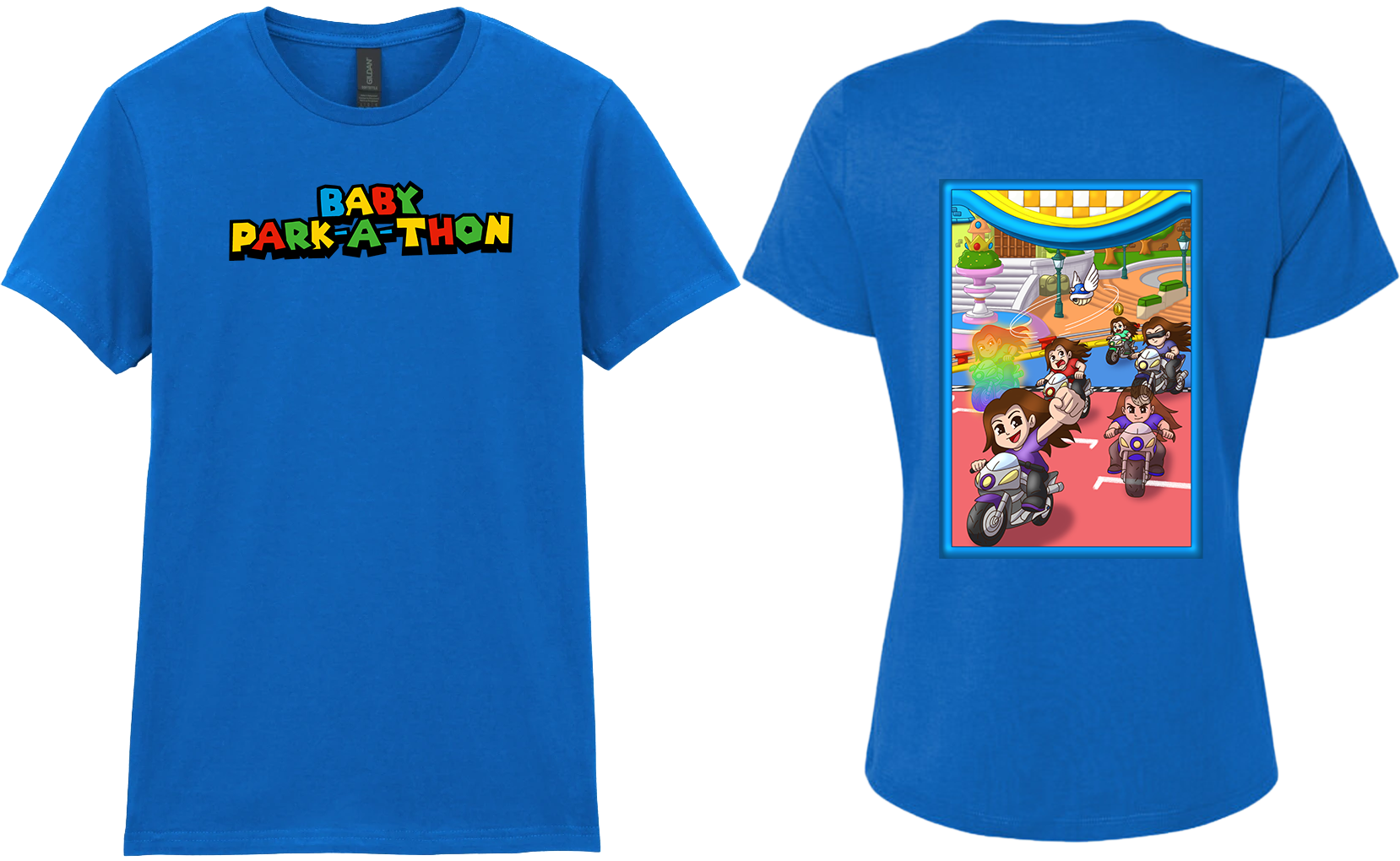 Adult Ladies Printed T-Shirt - Baby Park-a-Thon