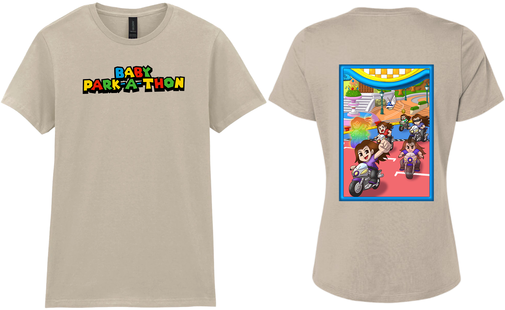Adult Ladies Printed T-Shirt - Baby Park-a-Thon