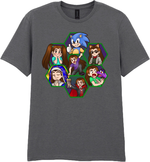 Adult Short Sleeve Printed T-Shirt - Argick Hexagons