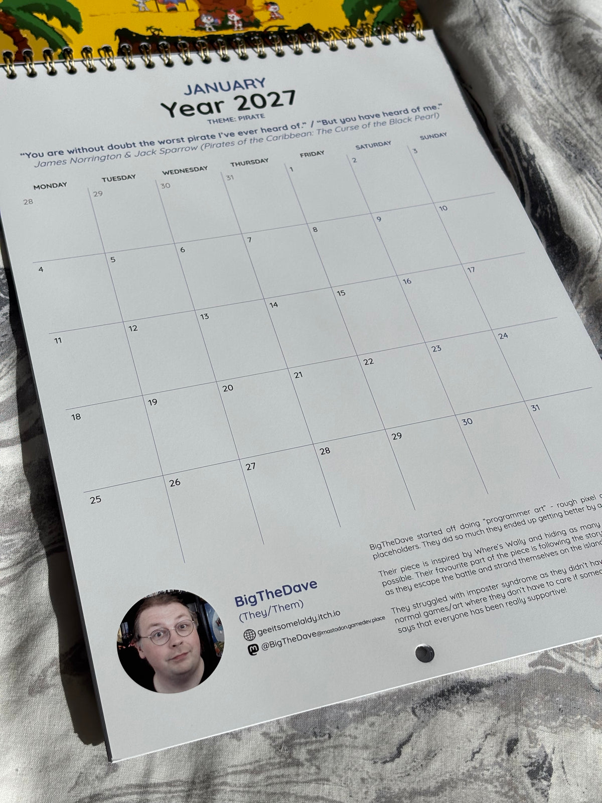 Club601 2027 Calendar