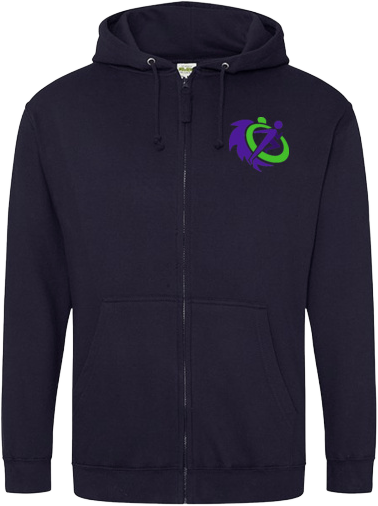 Adult College Zipped Hoodie - Argick "Logo"