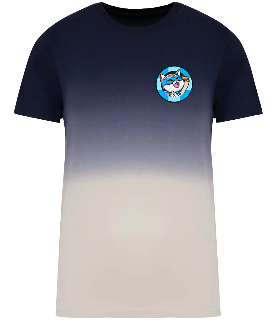 Adult Short Sleeve Dip-Dye T-Shirt - Captain Stats